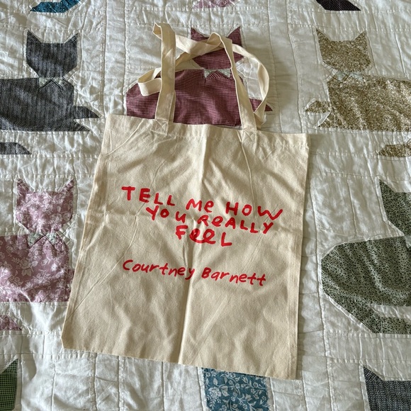 Courtney Barnett Tell Me How You Really Feel Promotional Promo Tote Bag - Picture 1 of 3